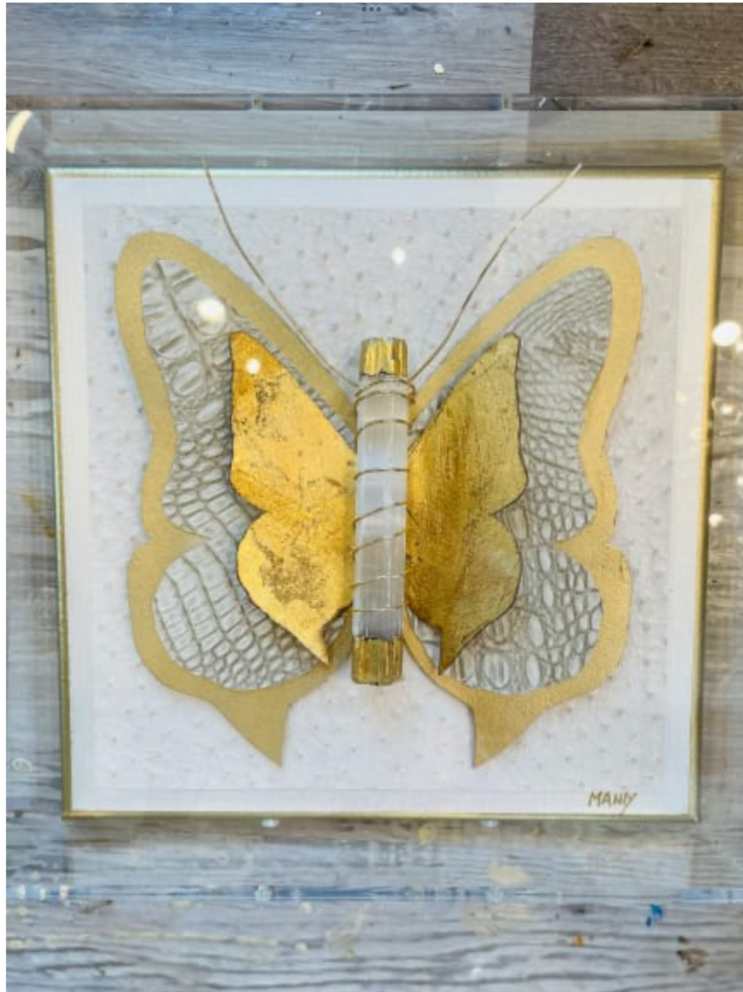 Butterflies in Acrylic 12x12