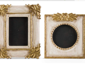 Antique and Cream Ornate Photo Frames