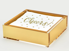 Load image into Gallery viewer, Acrylic Towel Tray Gold