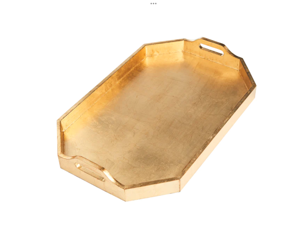 Rectangle Tray, Large, Gold & Silver Finish