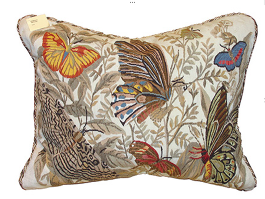 Papillon Pillow Needle Point