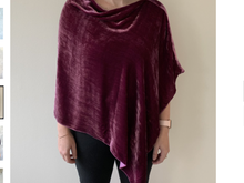Load image into Gallery viewer, Silk Velvet Poncho