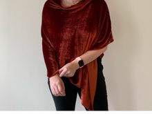 Load image into Gallery viewer, Silk Velvet Poncho