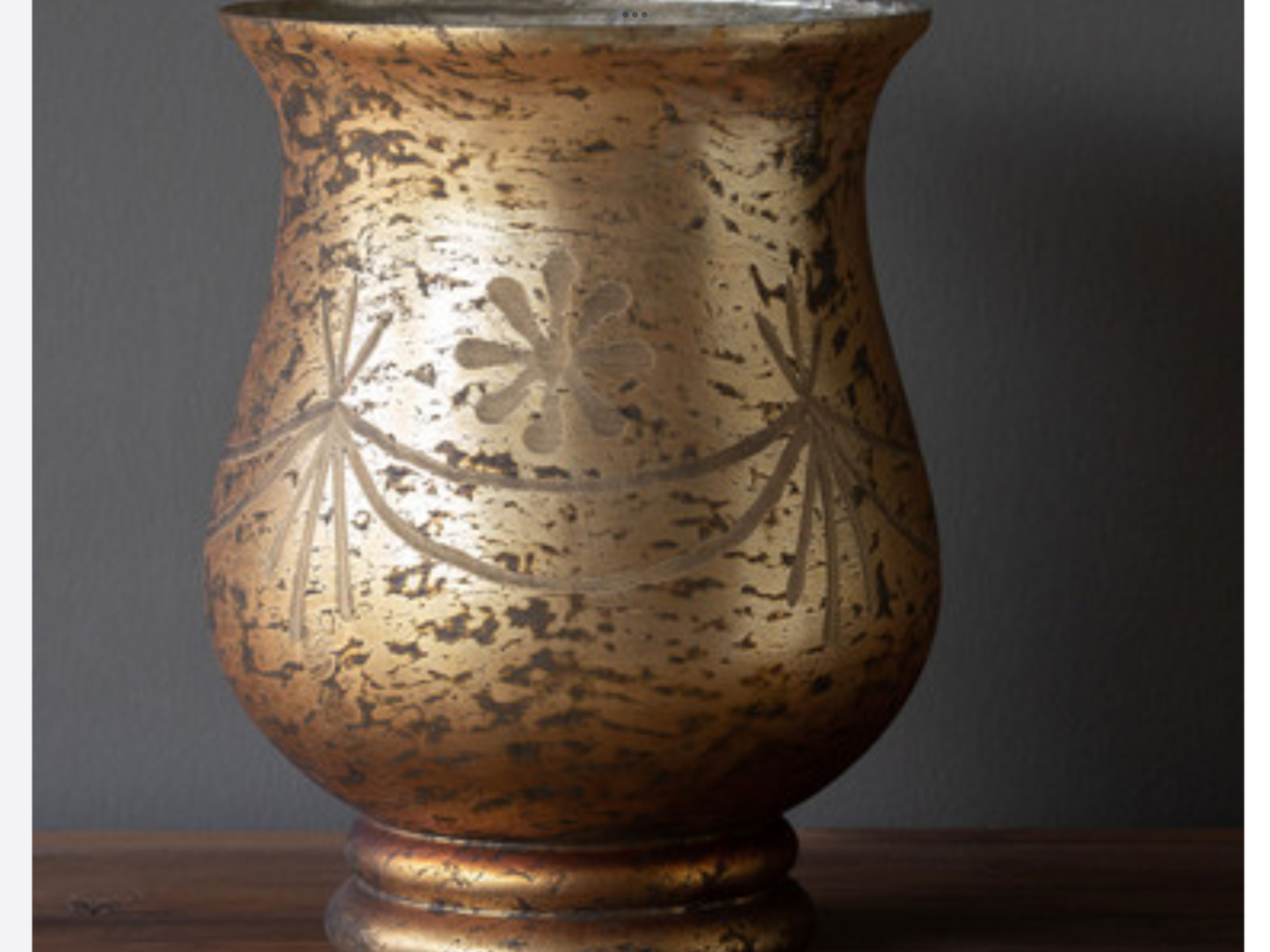 Antique Bronze Etched Vases