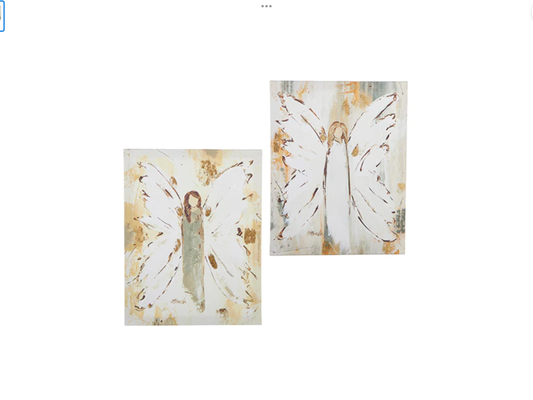 17.75” Angel Textured Wall Art