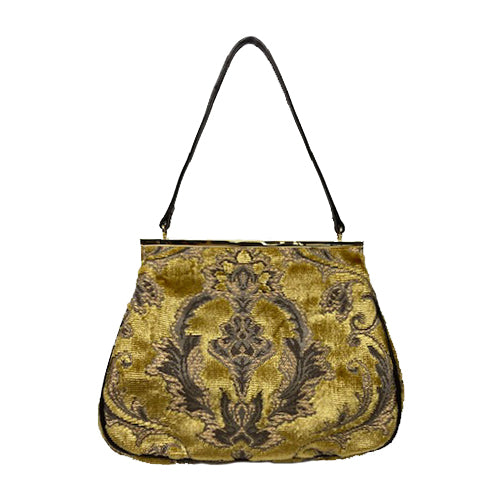 Gold Velvet Handbag