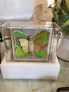 6”x6” colorful butterflies