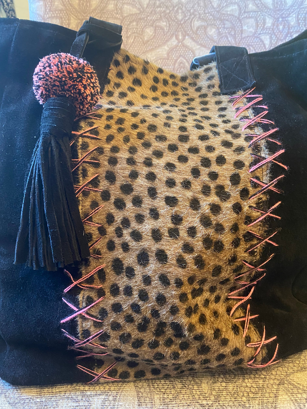 Leopard Leather Handbag