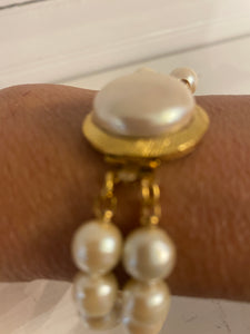 Pearl Bracelet W/ Pearl Clamp