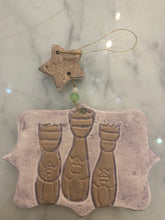 Load image into Gallery viewer, Stoneware Ornament in Linen Bag
