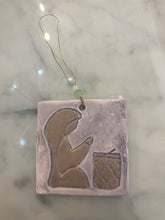 Load image into Gallery viewer, Stoneware Ornament in Linen Bag