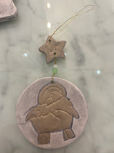 Load image into Gallery viewer, Stoneware Ornament in Linen Bag