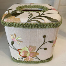 Load image into Gallery viewer, Embroidery W/ Flower, Pink, Green and Ivory