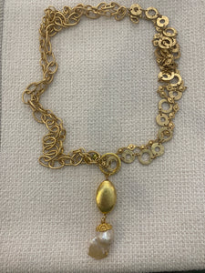 Necklace W/ Gold Pendant