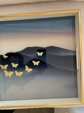Load image into Gallery viewer, Square Trays W/ Gold Butterflies