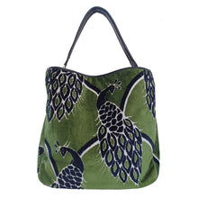 Load image into Gallery viewer, Velvet Peacock Purse