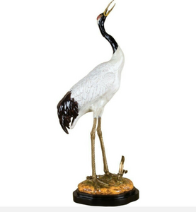 Porcelain Crane with Bronze Ormolu