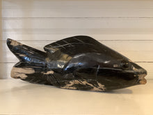 Load image into Gallery viewer, Petrified Wood Koi Fish Black