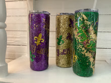 Load image into Gallery viewer, Mardi Gras Drink Tumbler