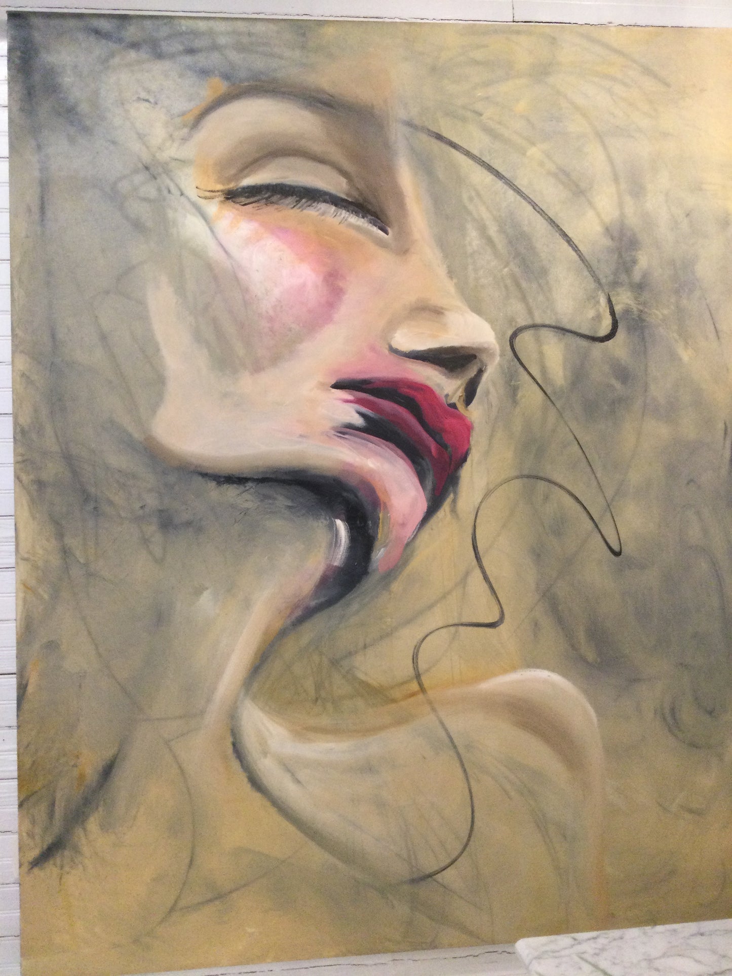 Lady Silhouette Fine Art 48x60