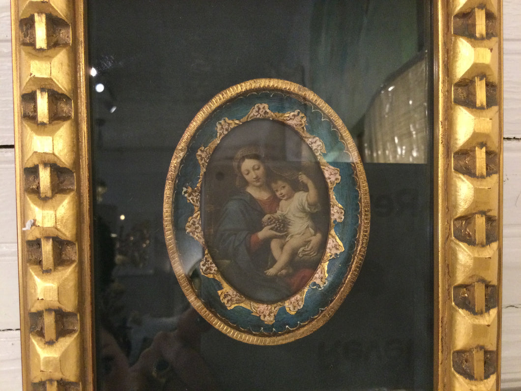 Gold Framed Mother & Child Art